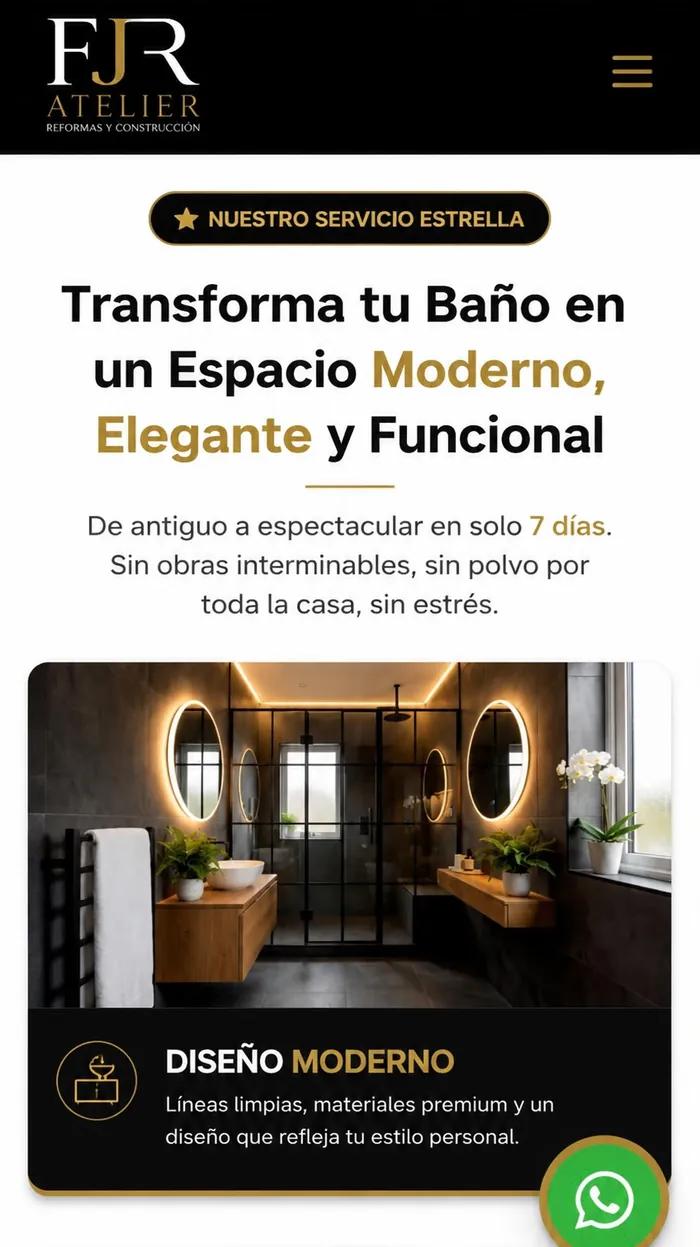 Baño moderno, elegante y funcional transformado en 7 días sin obras interminables